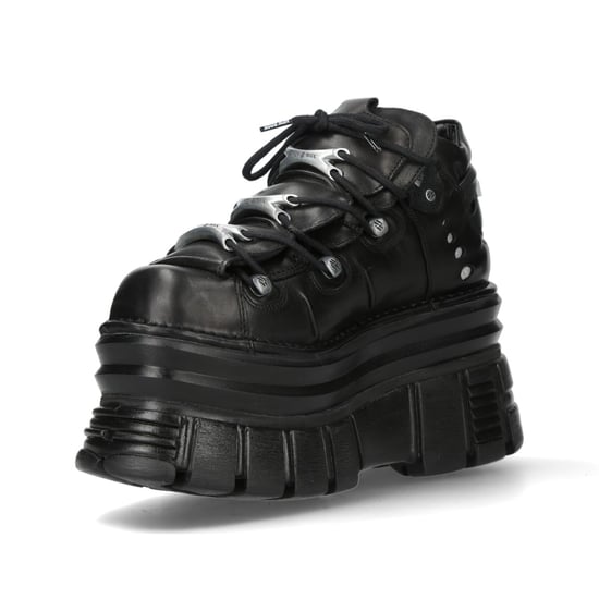 New Rock M-106-C178 Zwarte Toren Gothic Punk Chunky Enkellaarsjes - Image 4