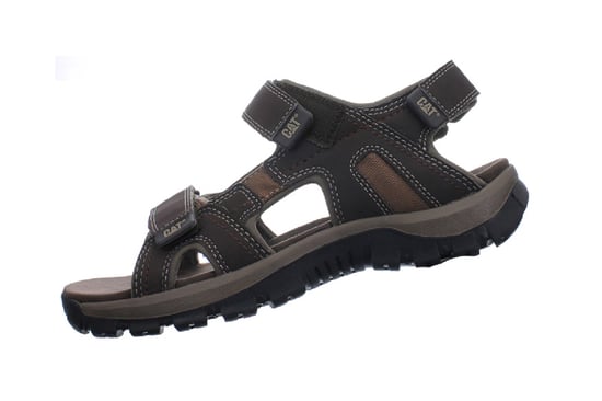 Caterpillar herr mörkbrunt läder Giles Trekking sandaler - Image 6