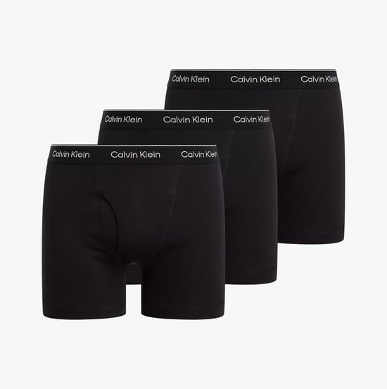 Calvin Klein COTTON CLASSICS Mens 3 Pack Boxer Briefs Black - Image 1