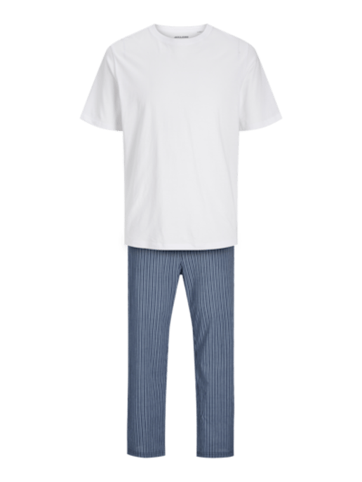 Jack & Jones BASIC TEE Mens Pyjama Set White - Image 2
