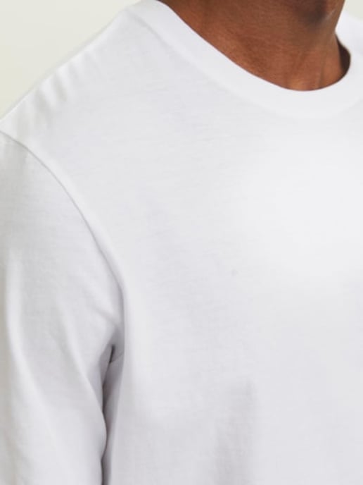 Jack & Jones BASIC TEE Mens Pyjama Set White - Image 4