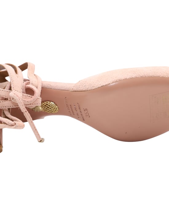 Aquazzura Amanda 75 Pumps i rosa läder - Image 6