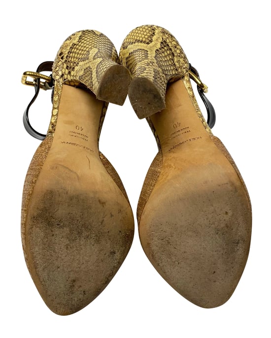 Dolce & Gabbana Djurtryck D'Orsaypumps i Beige Läder - Image 5
