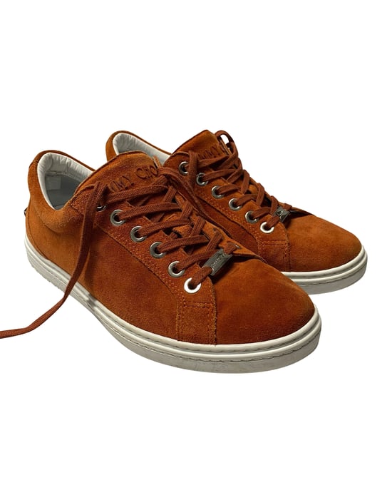 Jimmy Choo Cash Trainers in Brown Suede - Image 2