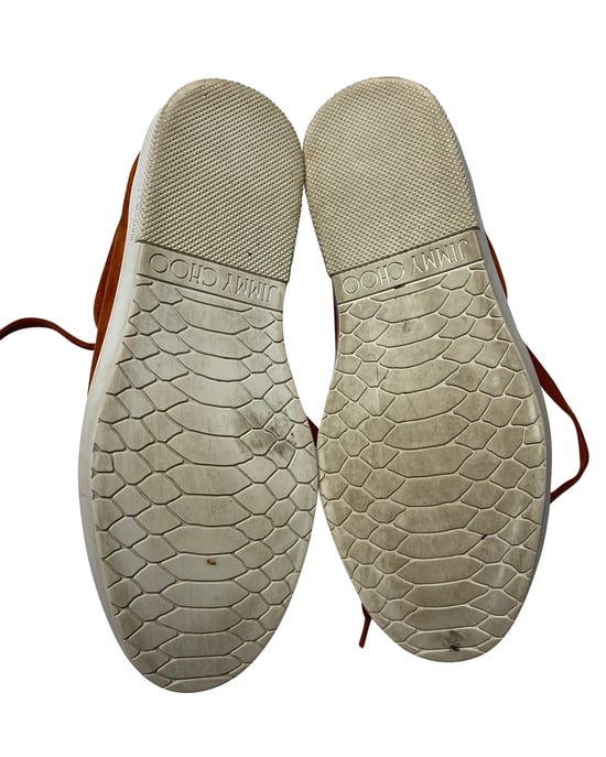 Jimmy Choo Cash Trainers in Brown Suede - Image 6