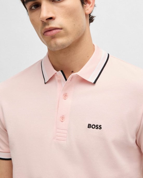 BOSS Green Paddy Contrast Heren Polo - Image 2