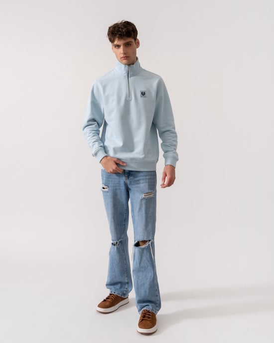 Belstaff Quarter Zip Sweatshirt - Image 3