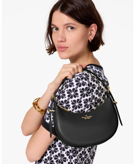 Nova Saffiano Leather Crescent Shoulder Bag - Image 2