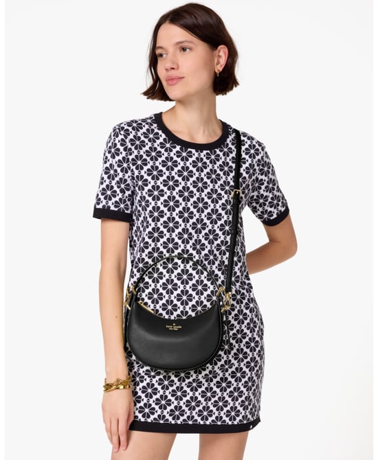 Nova Saffiano Leather Crescent Shoulder Bag - Image 3