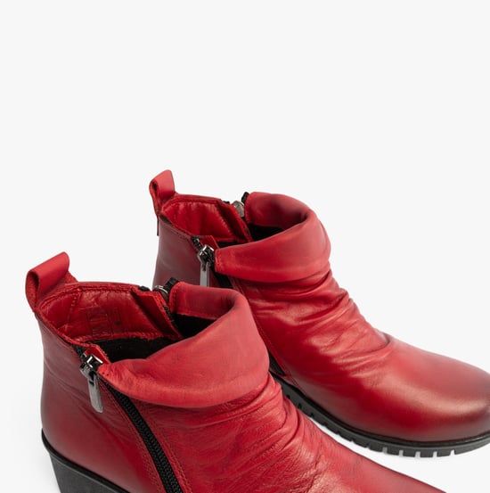 Lotus CORDELIA Womens Boots Red - Image 3