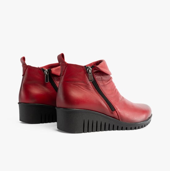 Lotus CORDELIA Womens Boots Red - Image 5