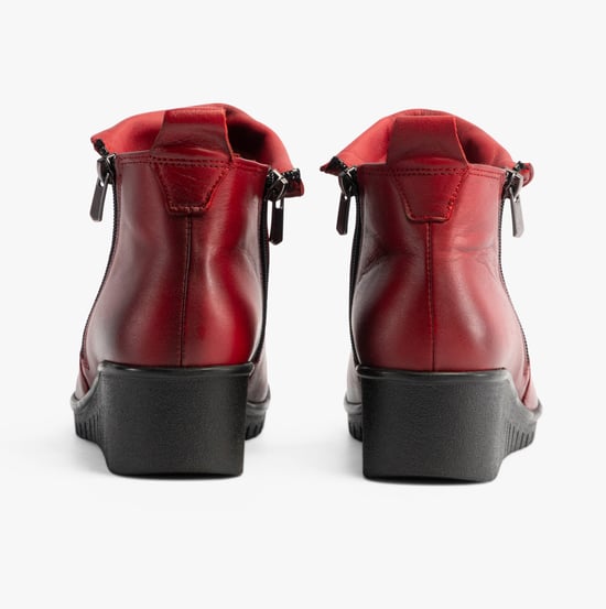 Lotus CORDELIA Womens Boots Red - Image 6