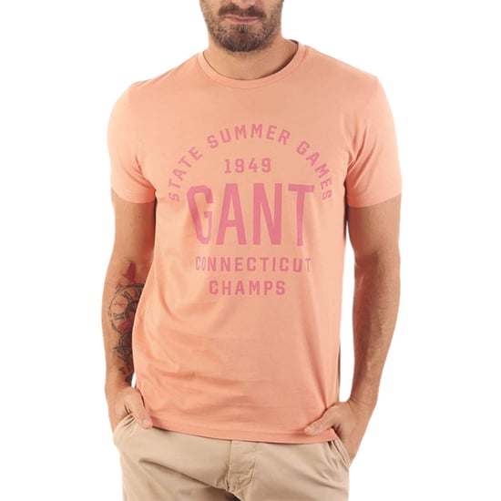 GANT Mens T Shirt Crew Neck Short Sleeve Summer Top - Image 2