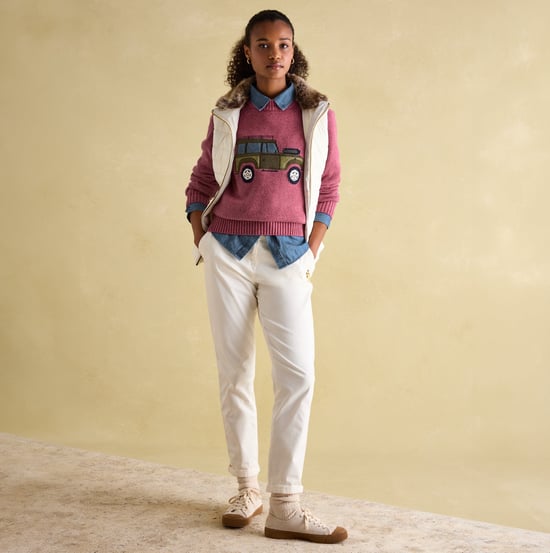 Joules BECKLEY Womens Gilet Winter White - Image 4