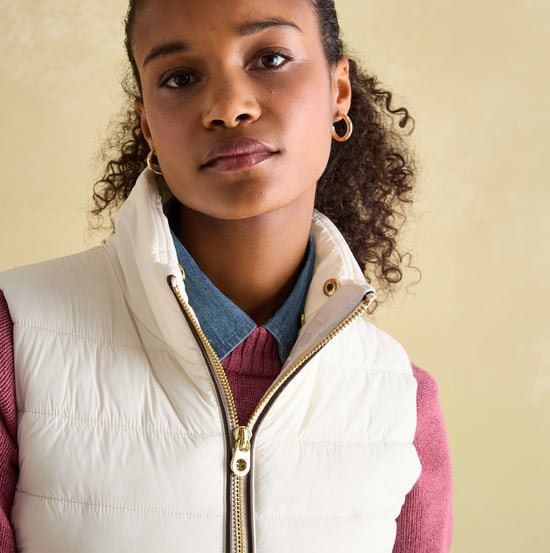 Joules BECKLEY Womens Gilet Winter White - Image 5