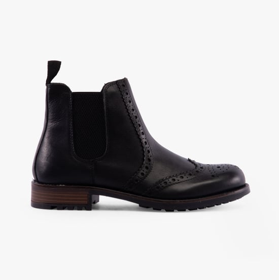 Band Wagon ELGIN Mens Chelsea Boots Black - Image 1