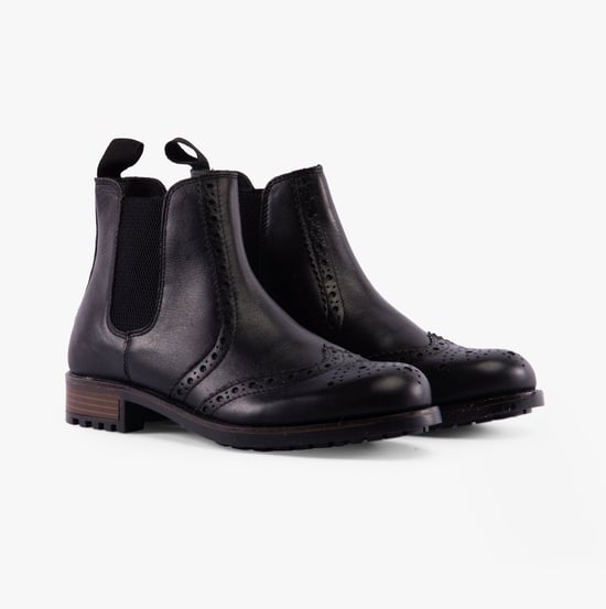 Band Wagon ELGIN Mens Chelsea Boots Black - Image 3