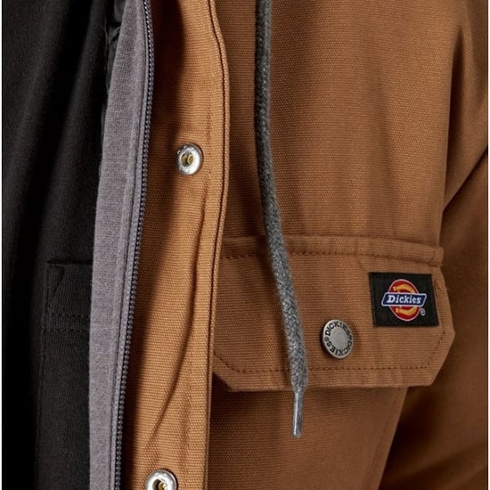 Dickies DUCK Heren Hoodie Jas Bruin - Image 5