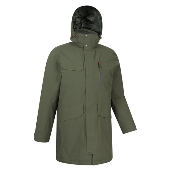 Mountain Warehouse Waterdicht gewatteerd herenjack (Groen) - Image 3
