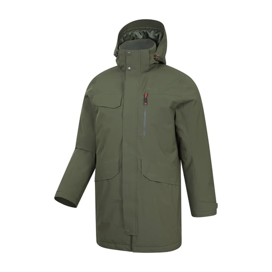 Mountain Warehouse Waterdicht gewatteerd herenjack (Groen) - Image 4