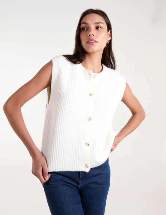 Ribbed Knit Vest - Image 3