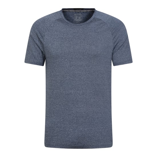 Mountain Warehouse Agra randig IsoCool t-shirt för herrar (Marinblått) - Image 1