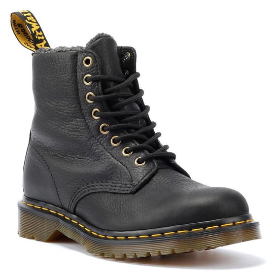 Dr. Martens 1460 WL Grizzly Leather Black Boots - Image 2