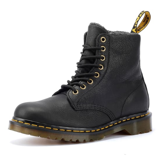 Dr. Martens 1460 WL Grizzly Leather Black Boots - Image 3
