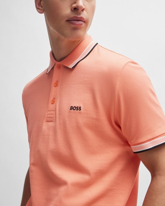 BOSS Green Paddy Contrast Heren Polo - Image 2