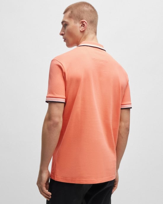 BOSS Green Paddy Contrast Heren Polo - Image 3