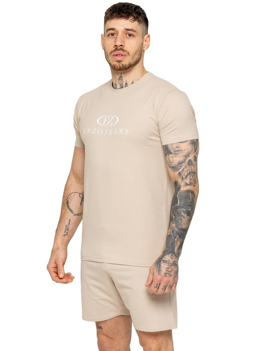 Enzo | heren trainingspak met T-shirt en korte broek - Image 2