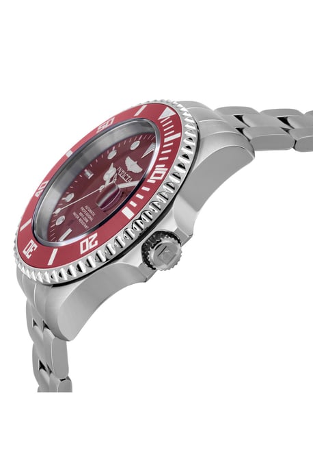 Invicta Pro Diver 35722 Heren Horloge - Automatisch Uurwerk - Roestvrij Staal met rode Wijzerplaat - 47mm - Image 3