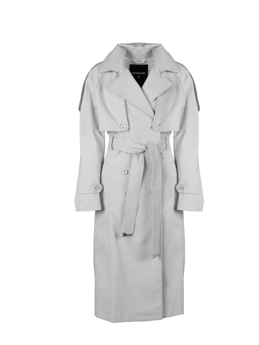 Patrizia Pepe Trench-coat Woman's Grey - Image 2