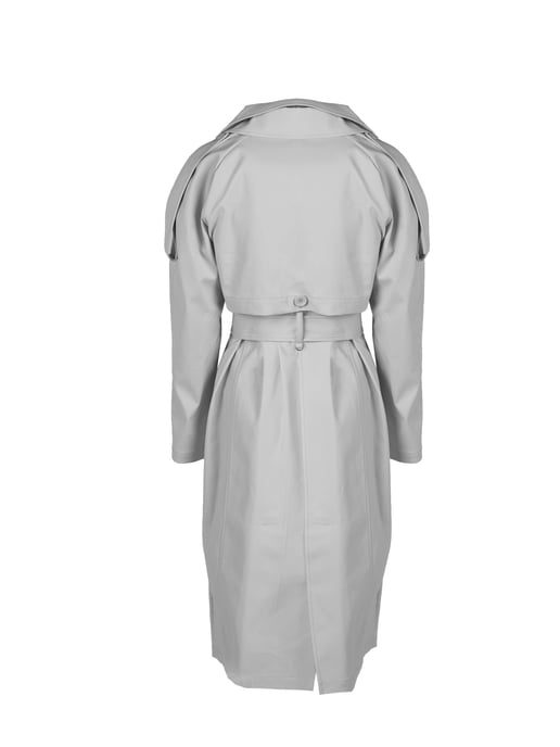 Patrizia Pepe Trench-coat Woman's Grey - Image 5