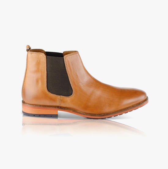 Silver Street London ARGYLL Mens Chelsea Boots Tan - Image 1