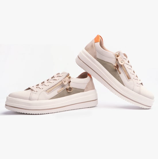 JULIKA Womens Trainers Cream - Image 3