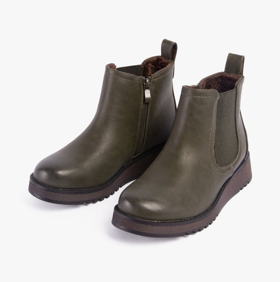 Heavenly Feet NEW ROLO2 Womens Boots Khaki - Image 2