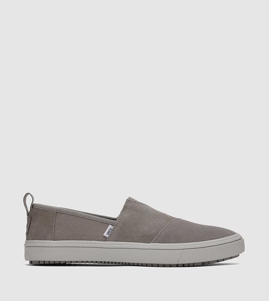 ALPARGATA TERRAIN Mens Canvas Slip On Grey - Image 1