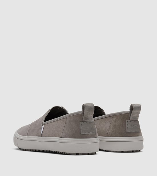 ALPARGATA TERRAIN Mens Canvas Slip On Grey - Image 2