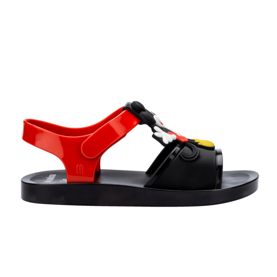 Play + Mickey Mouse Junior Black/Red Flats - Image 1
