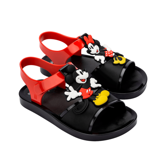 Play + Mickey Mouse Junior Black/Red Flats - Image 4