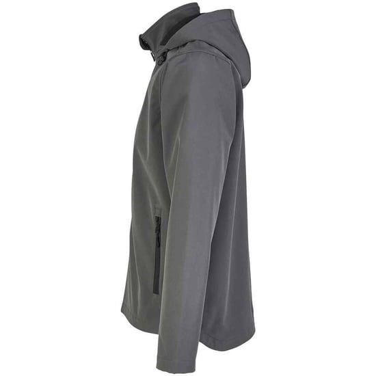 SOLS Heren Race Hooded Soft Shell Jas (Koolgrijs) - Image 3