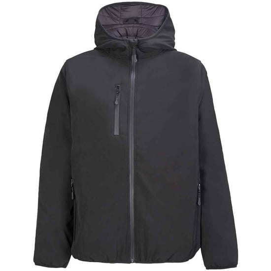 SOLS Heren Falcon Gevoerd Softshell Jas (Zwart) - Image 1