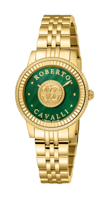 Green Dial Stainless Steel Watch - Image 1
