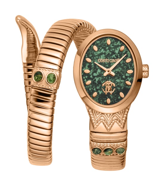 Roberto Cavalli Snake Women Stainless Steel Rose Gold Snake watch - Image 1