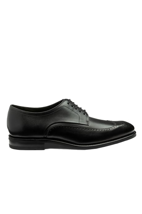 Loake Bale Derby Punched Brogue Black - Image 1