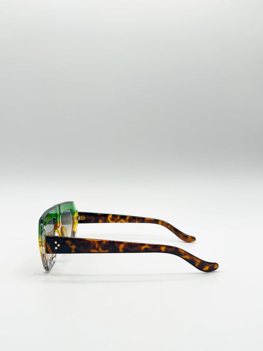 Cross-Border Flat Sunglasses in Multi Print - Image 5
