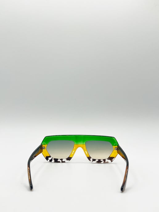 Cross-Border Flat Sunglasses in Multi Print - Image 6