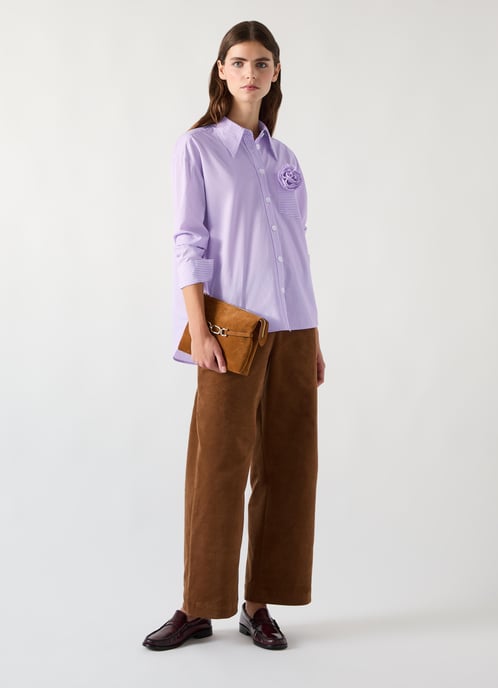 LK Bennett Pip Woven Tops, Purple - Image 2