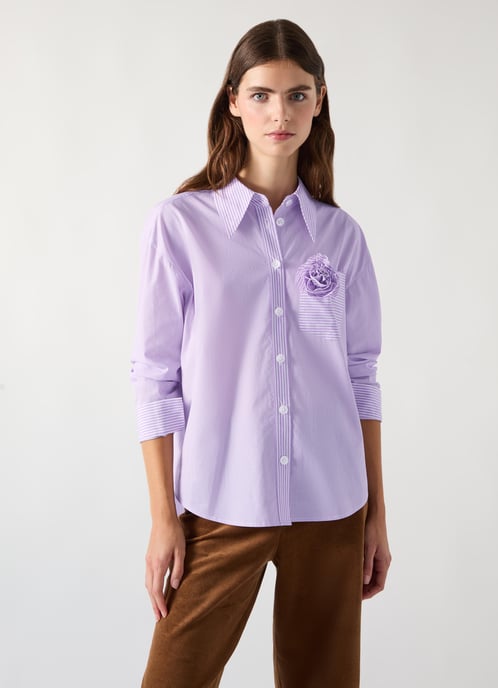 LK Bennett Pip Woven Tops, Purple - Image 3